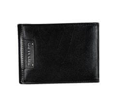 RONALDO Pánská kožená peněženka Batas černá univerzální