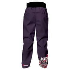 WAMU Softshellové kalhoty dětské, SOVA, fialová, vel. 104-110
