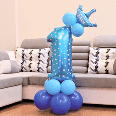 PartyPal Sada balonků na oslavu 1.narozenin chlapečka 15ks