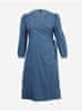 Modré dámské džínové zavinovací šaty ONLY CARMAKOMA Irina 48