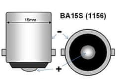 Rabel 24V LED autožárovka BA15S 8 smd 5050 P21W 1156 bílá