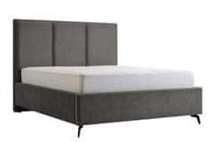GMP Čalouněná postel CESTO - šedá 180 × 200 cm