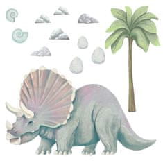 KOPKO Dinosaurus triceratops XXL Samolepka na zeď