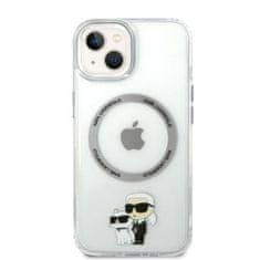 Karl Lagerfeld KLHMP14SHNKCIT hard silikonové pouzdro iPhone 14 6.1" transparent Iconic Karl&Choupette Magsafe