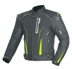 MAXX AT 2111 Textilní bunda černo zelený reflex Velikost: S