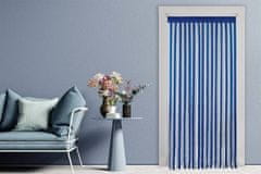Maximex Závěs pro dveře pokoje, 90 x 200 cm, bílá a modrá