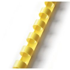 EUROSUPPLIES Plastový hřbet kroužkový 14mm žlutý - 25 balení