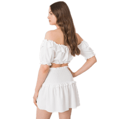 Och Bella Dámská sukně mini Joanna OCH BELLA bílá TW-SD-BI-26716.47_367786 L