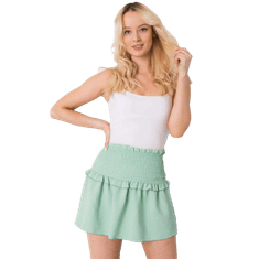 Och Bella Dámská sukně zelená mini Joanna OCH BELLA mátově TW-SD-BI-26716.47_367728 S