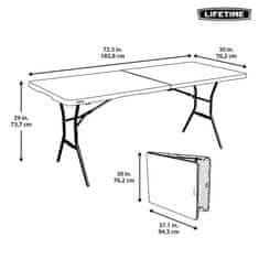 LIFETIME skládací stůl 180 cm 80333 / 80471