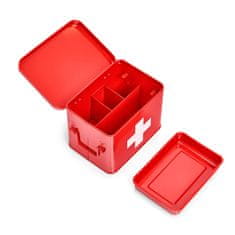 Zeller Skříňka na léky v červené barvě, 22 x 16 x 16 cm