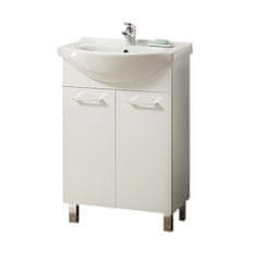 BPS-koupelny Koupelnová skříňka s keramickým umyvadlem Laura W 55