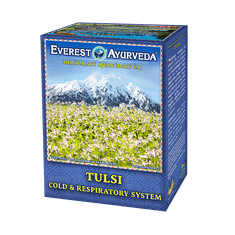 Everest Ayurveda Tulsi himalájský bylinný čaj podporující léčbu angíny kašle chřipky 100 g