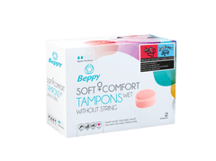 Asha International BEPPY Soft + Comfort Tampon WET bez šňůrky 2 kusy