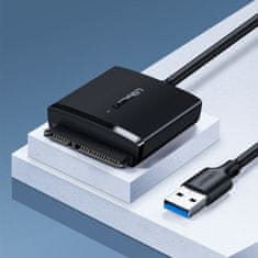 Ugreen CM352 adaptér USB 3.0 - 2.5'' / 3.5'' SATA disk, černý