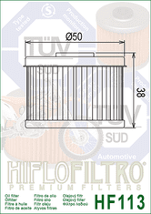 Hiflofiltro Olejový filtr HF113
