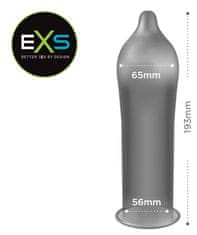 EXS Černé kondomy EXS Black Latex 1 ks