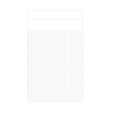 STICK´N Samolepicí bloček, čtverečkovaný, bílá barva, 190,5 x 114 mm, 50 listů, 21852