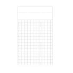 STICK´N Samolepicí bloček, čtverečkovaný, bílá barva, 190,5 x 114 mm, 50 listů, 21852