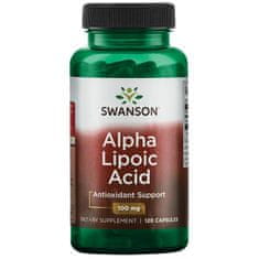 Swanson Alpha Lipoic Acid (Kyselina Alfa lipoová), 100 mg, 120 kapslí - EXPIRACE 3/24 (2 kusy)