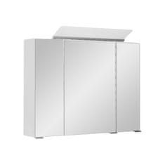 BPS-koupelny Zrcadlová skříňka závěsná s LED osvětlením Luisa W 80 ZS