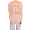  Dámské pyžamo pudrově růžové love dog XXL