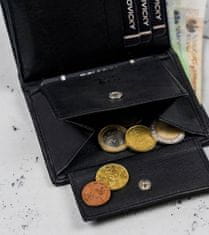 RONALDO Pánská kožená peněženka střední velikosti