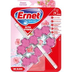 Ernet WC závěs Ultra Hygiene Flowers Carnival 2x50g
